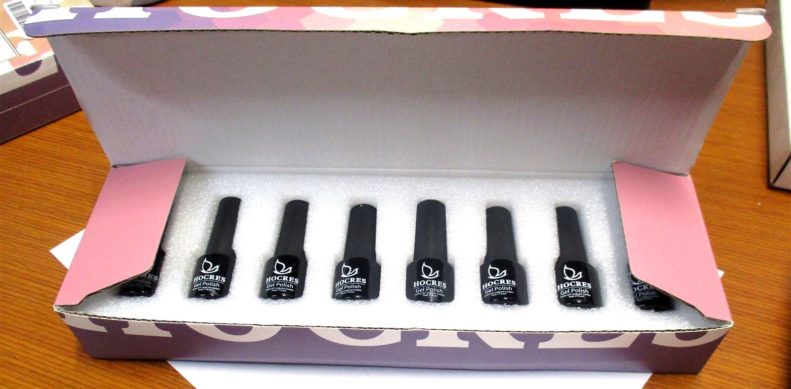 HOCRES Soak Off UV/LED Cured Toxin Free Natural Resin 8 Piece Get