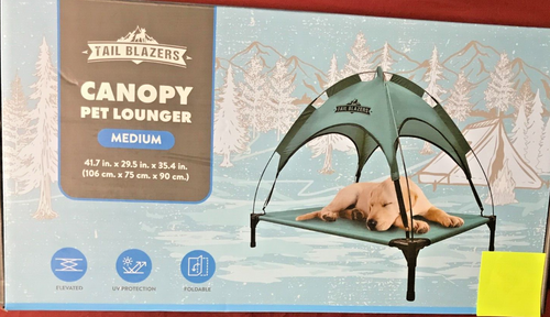 Tail Blazers Canopy Pet Lounger Bed, Medium, Brand New in Box, Indoor/Outdoor - 第 1/3 張圖片