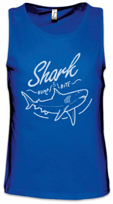 Shark Bump & Bite Herren Tank Top Hai Jaws Haie Boxer Surfer Surfen Taucher