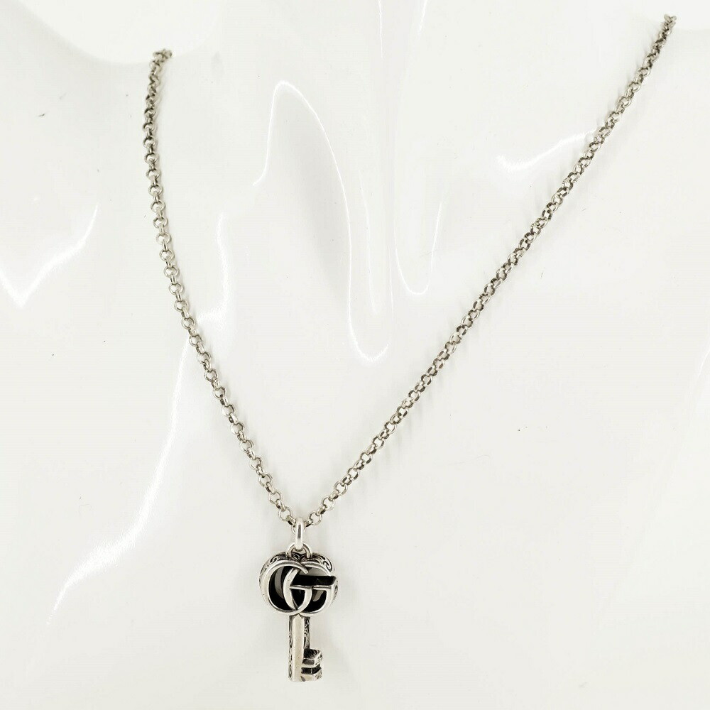 アクセサリー GUCCI Key necklace Neck strap Double G key necklace with crystals in gold finish | GUCCI® US