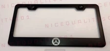 Laser Engraved Etched Mercedes Benz Stainless Steel Finished License Plate Frame