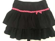 GYMBOREE POLKA DOT LADYBUG BLACK KNIT SKORT GIRLS SZ  7