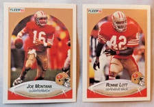 1990 Fleer Football #1-200 Football Card Pick one