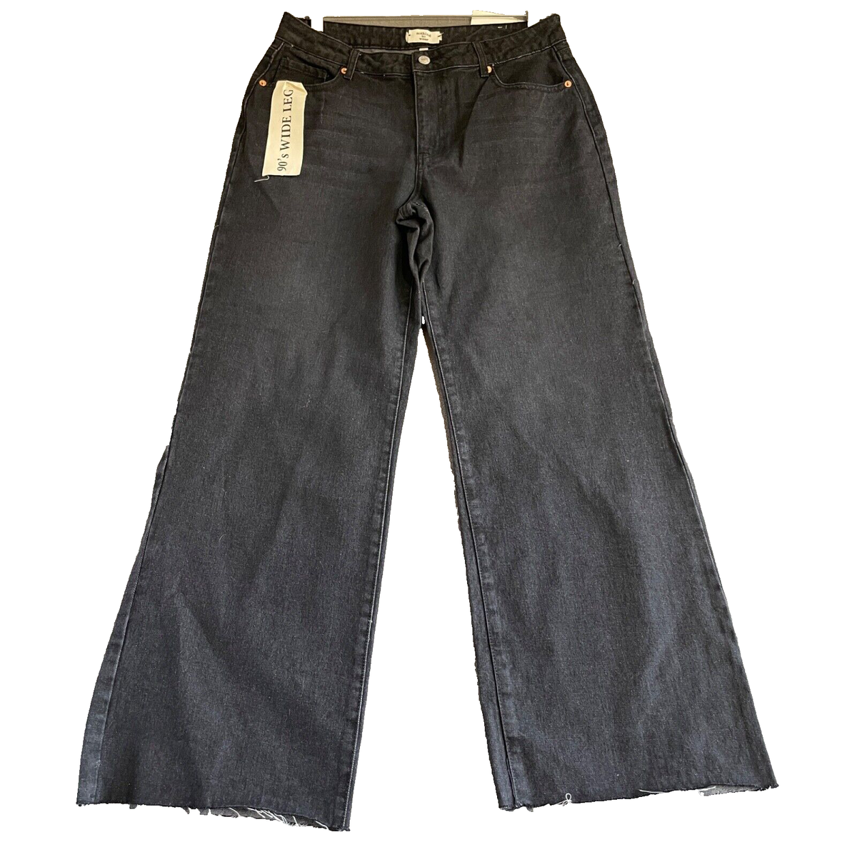 NWT Wide Leg Jeans 13/31 Denim Pants Jnco Style 90s Raver Light