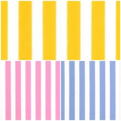 ROSE AND HUBBLE 100% Cotton Poplin Craft Fabric by the metre 7mm CANDY STRIPE dress Fat Quarter
