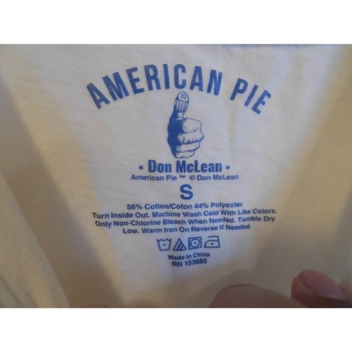 Don Mclean American Pie Merch Tee - Picture 3 of 5