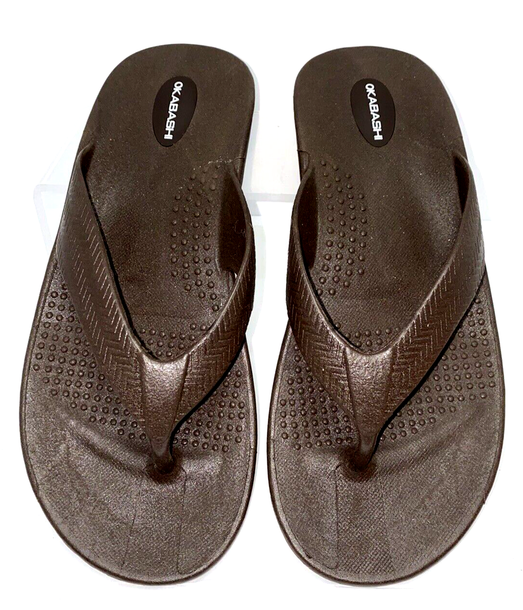 Okabashi Surf Men's Flip Flop Size L (7.5-8.5) Brown B*O | eBay Okabashi Surf Men's Flip Flop Size L (7.5-8.5) Brown B*O | eBay