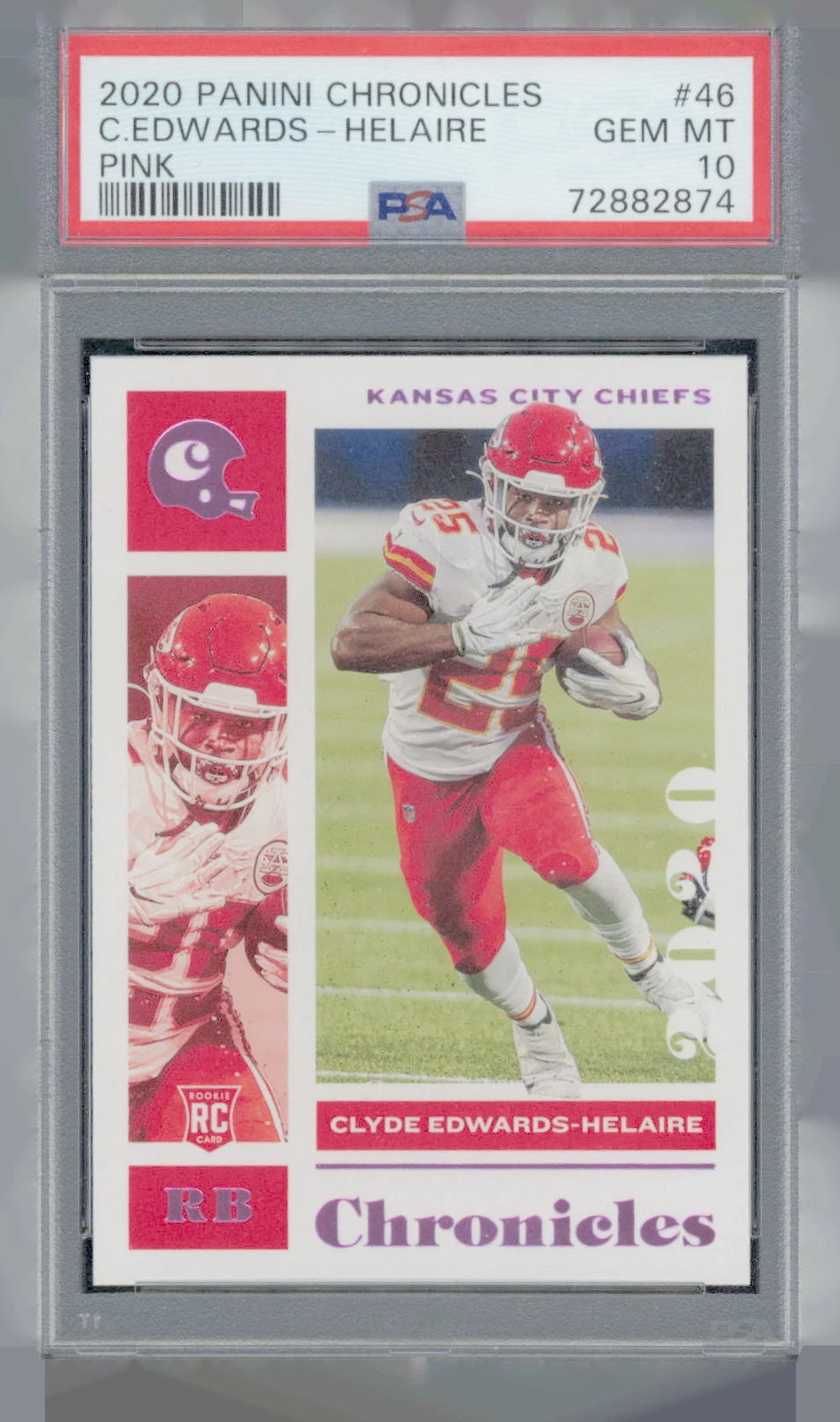 Clyde Edwards-Helaire Panini Chronicles #46 Pink