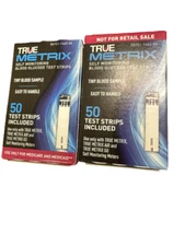 100 True Metrix Diabetic Blood Glucose Test Strips Expires 12/26+