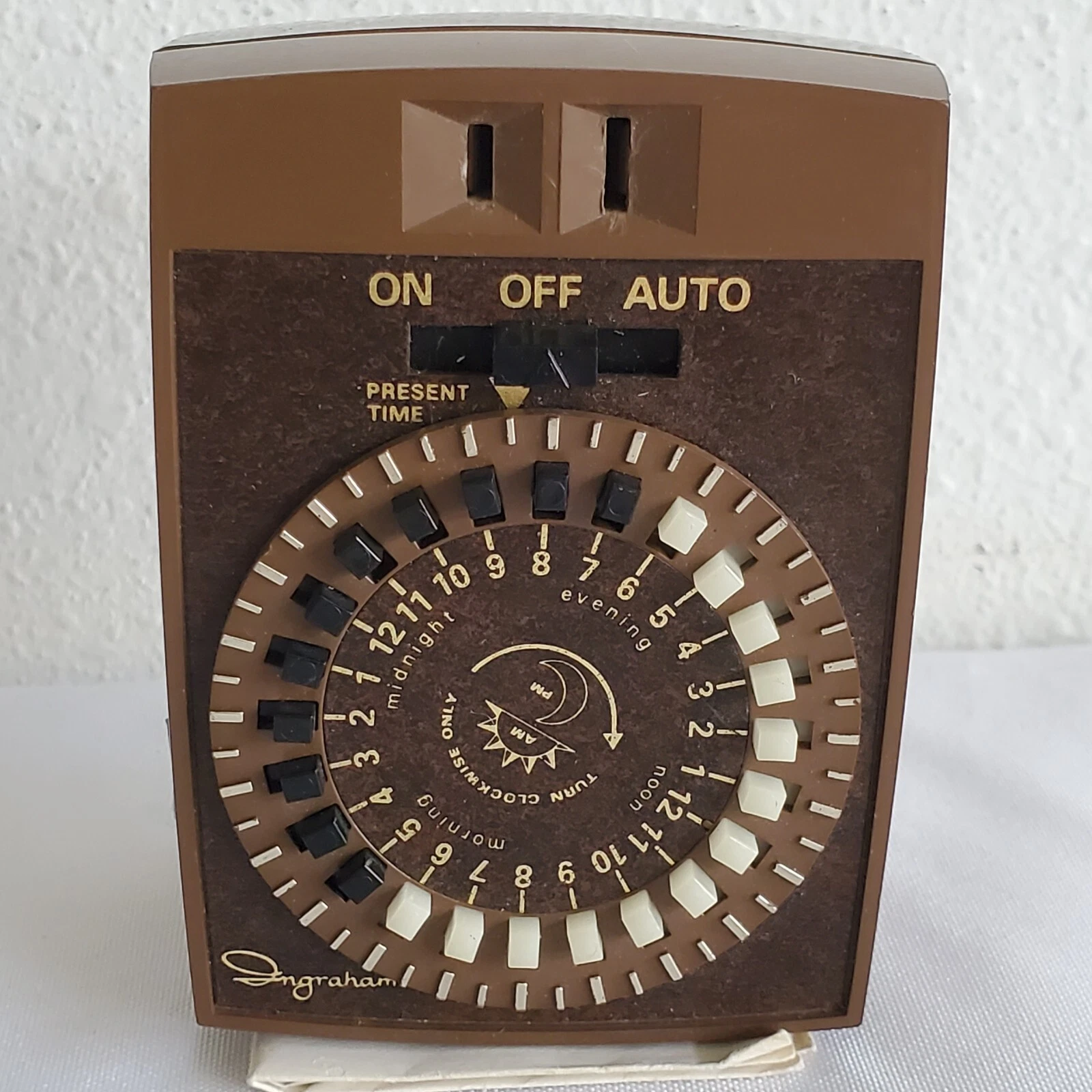 VINTAGE MCGRAW EDISON COMPANY MODEL 12-047 INGRAHAM TIMEMASTER PROGRAMABLE TIMER