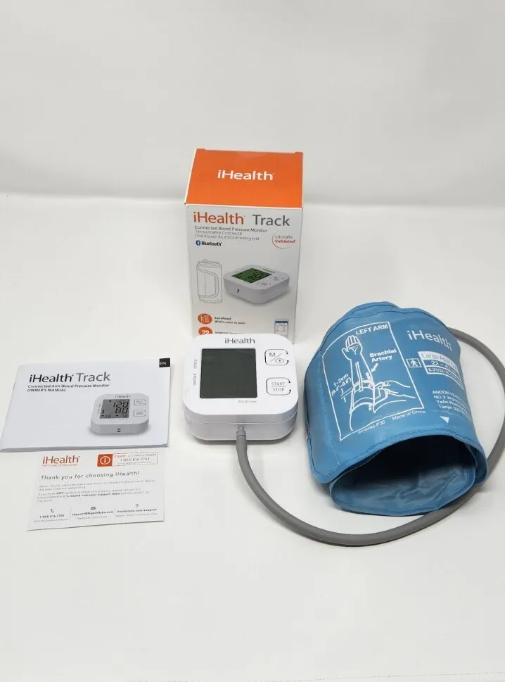 Ihealth Track Smart Upper Arm Blood Pressure Monitor, Adjustable Cuff Large  Arm