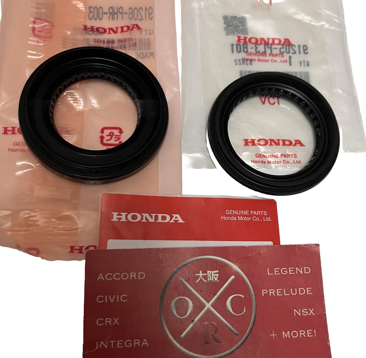 CCD3種 Genuine OEM Honda K-Series 6SPD Axle Seals 2PC Set RSX CIVIC SI