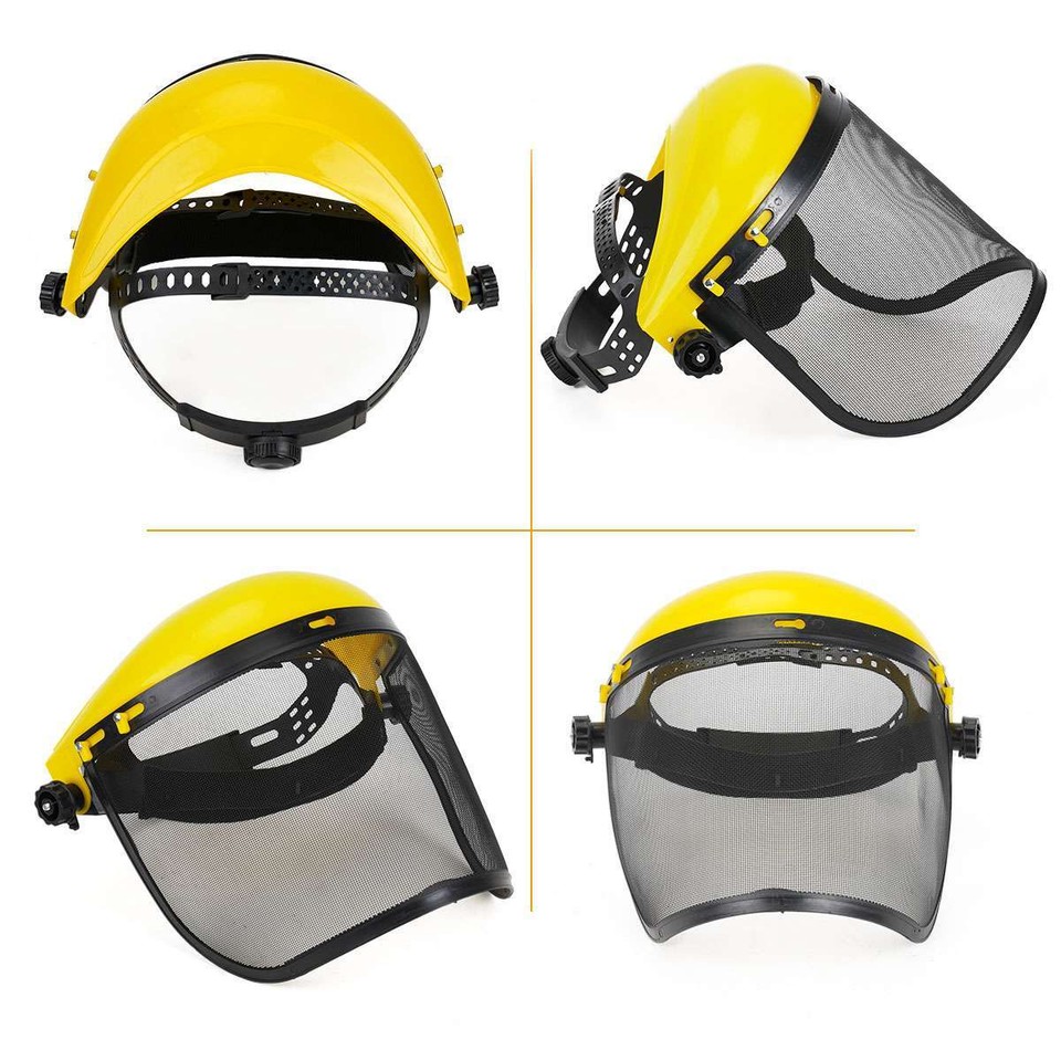 Garden Safety Mask Mesh Visior Face Protection Cutting Grass Mesh Visor ...