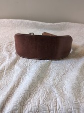 VTG ROOSTER PRODUCTS GYM BACK SUPPORT BELT GENUINE LEATHER MADE IN MEXICO 39-42