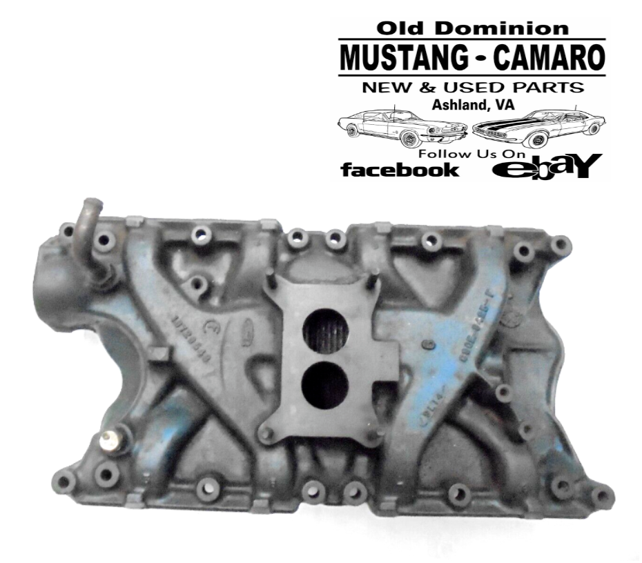 1969 Ford 351 Windsor 2v Intake Manifold 9k9 Date Code Mustang 