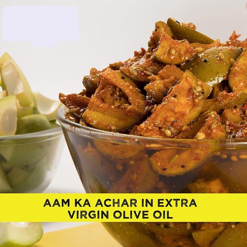 Home Made Mango Pickle m Ka Achar In Extra Virgin Olive Oil 500 Gm Pickles Ebay