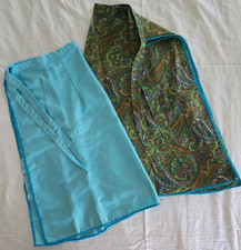 Vintage Handmade Apron Lot of 2, stained cutter aprons