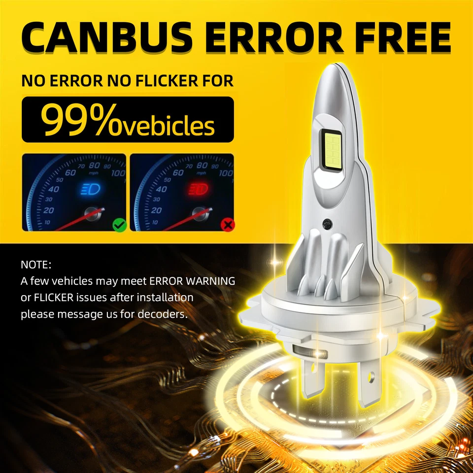 H7+T10 HEADLIGHT for Peugeot 207 CC WD Convertible 1.6 16V Turbo 20 LED Lamps - image 3 of 4