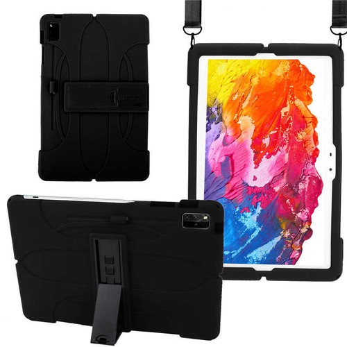 For Samsung Galaxy Tab S7 FE S7+ S8+ 12.4" Case Soft Silicone Stand Cover Strap - Picture 22 of 47