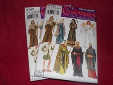 🦋 SIMPLICITY #4795-ADULT NATIVITY-JOSEPH-MARY-WISE MEN COSTUME PATTERN XS-XL FF