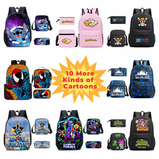 Backpack Pencil Case Shoulder Bag 3pc set Kids Waterproof Schoolbag Pencil case