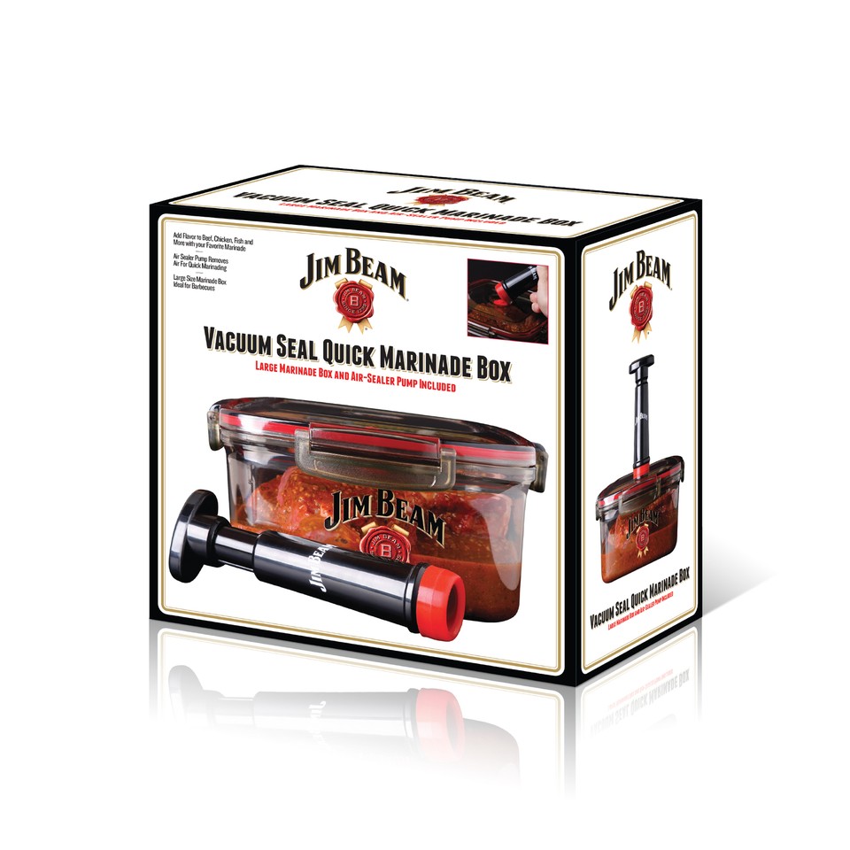 Jim Beam Vacuum Seal Marinade Box Red Standard eBay