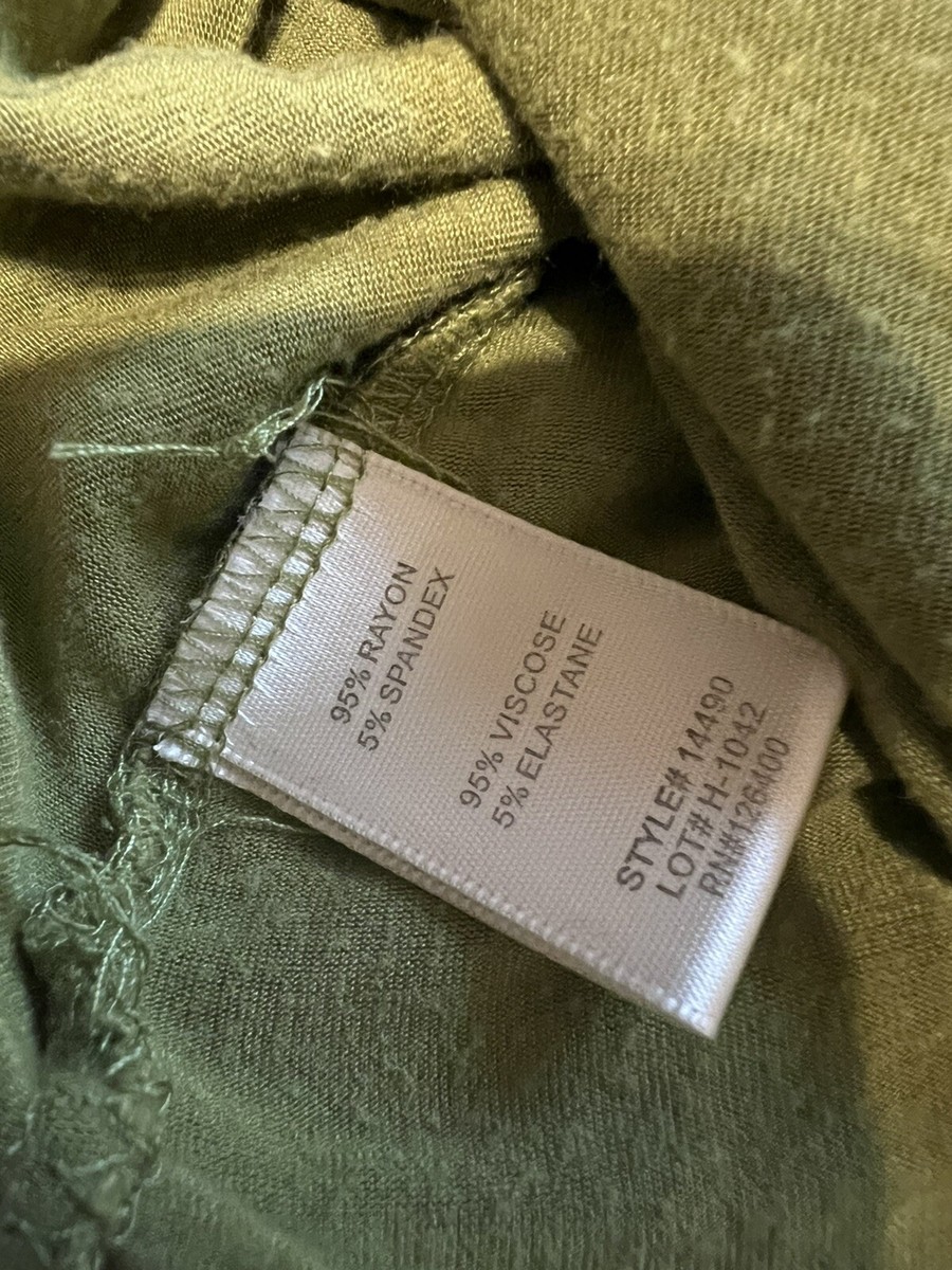 N。 Anthony Originals Womens Green T-Shirt Blouse V-Neck Size 1X | eBay