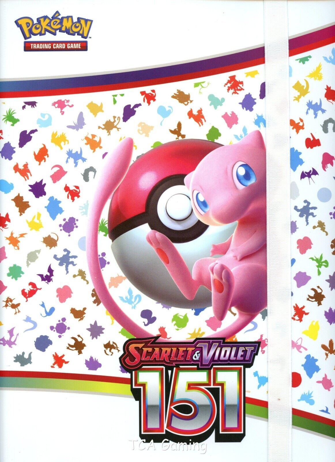 Pasta Álbum Fichário Cards Cartas Mew 10 Folhas Pokémon 151