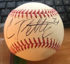 CHASE PETTY TWINS 1ST RD PICK AUTOGRAPHED SIGNED ROMLB BASEBALL proof sweet spot