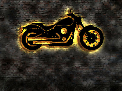 3D Chopper Motorrad Bike Schopper Rocker  Aufkleber Buch Werkzeug Bausatz Bild