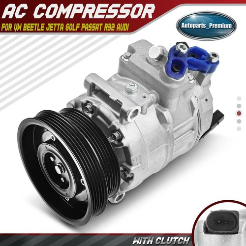 A/C AC Compressor w/ Clutch for VW Beetle Jetta 20062014 Golf Passat