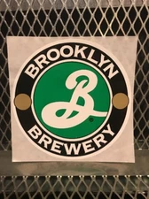 BROOKLYN BREWERY NEW YORK ~ 4 1/2" Round ~ Craft Beer Sign Sticker