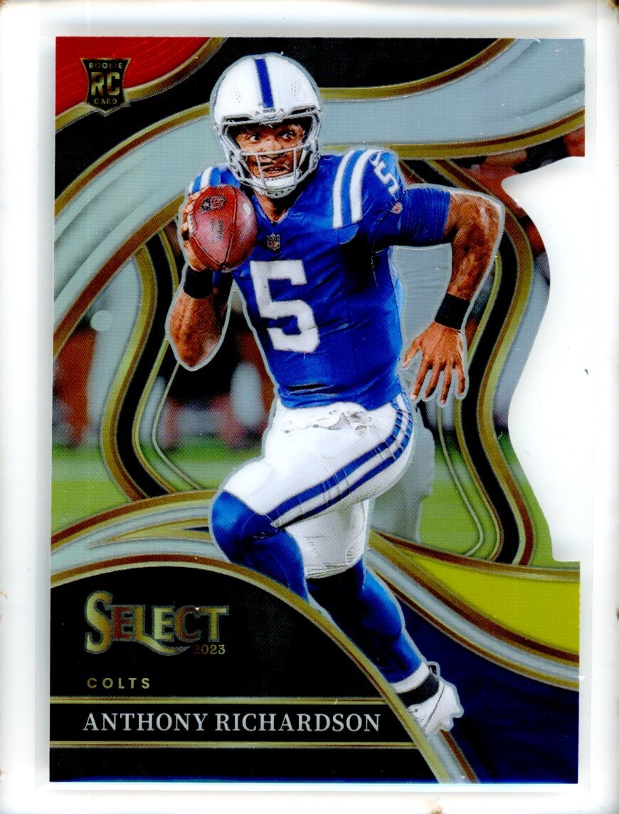 Anthony Richardson 2023 Select Rookie Club Level Red and Blue Die Cut No. 297