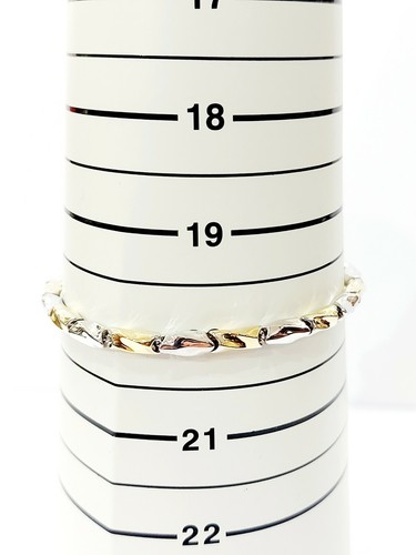 Bicolor Armband aus Weißgold und Gelbgold - 18kt - 750 - MADE IN ITALY - Bild 10 von 11