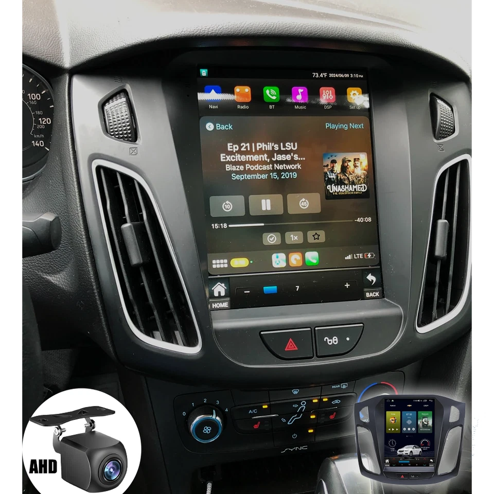 For Ford Focus 2012-2018 Android 13 Apple Carplay Car Stereo Radio GPS Navi WIFI Foto 2 de 4