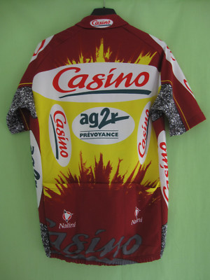 Maillot Cycliste Vintage Casino Ag2r – Nalini Manches Longues – Taille 5/XL