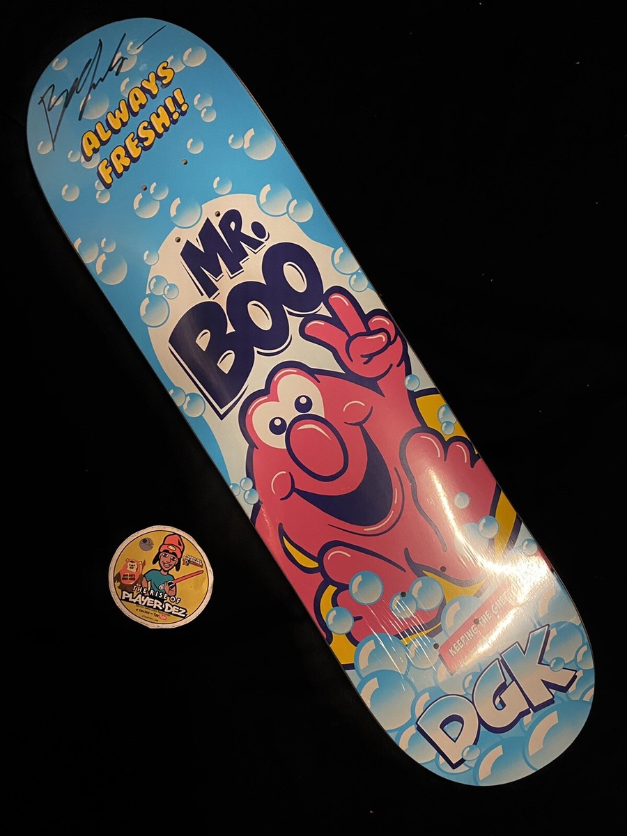 スケートボード DGK BOO JOHNSON コンプリート RARE SIGNED Boo Johnson Mr. Bubble Skateboard Deck DGK