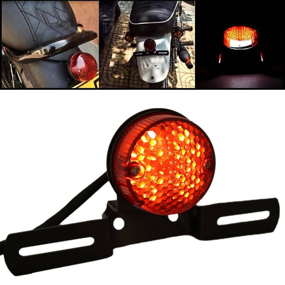 Cafe Racer Motorcycle & Scooter Lighting & Lamps LED Stop Brake Tail ...