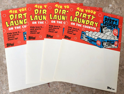 1984 Topps - Dirty Laundry Candy Dealer Sell Sheet Promo Retail Advertising