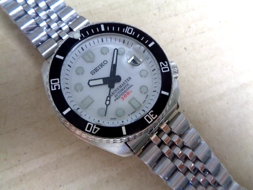 Seiko Diver Mens Watch Date Auto Marine Master MOP Dial 7002-7000 Sn. 1N0272