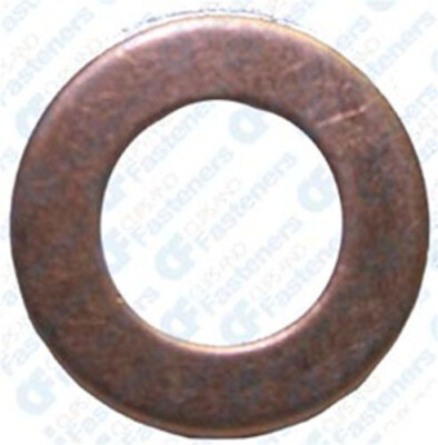 25 7/16'' Copper Washers 1/2'' I.D. 7/8 O.D. 1/16'' Thick