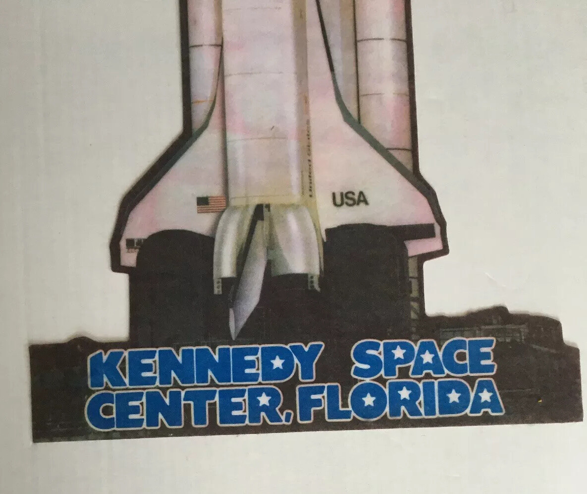 Vintage 1980's KENNEDY SPACE CENTER FLORIDA SPACE SHUTTLE Souvenir Felt ...