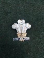 Genuine British Army Royal Regiment of Wales Anodised OR's Cap Badge