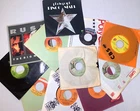 Lot of 11 45s Records Various Artists Classic Rock/Beatles w/sleeves Tested