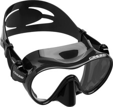MASKE Cressi F1 Frameless Schwarz Tauchen Apnoe Unterwasser Silikon Meer