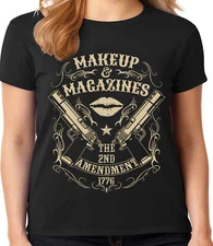 Ladies T-shirt Womens 2nd Amendment Gun Rights Funny Womans Tee Shirt