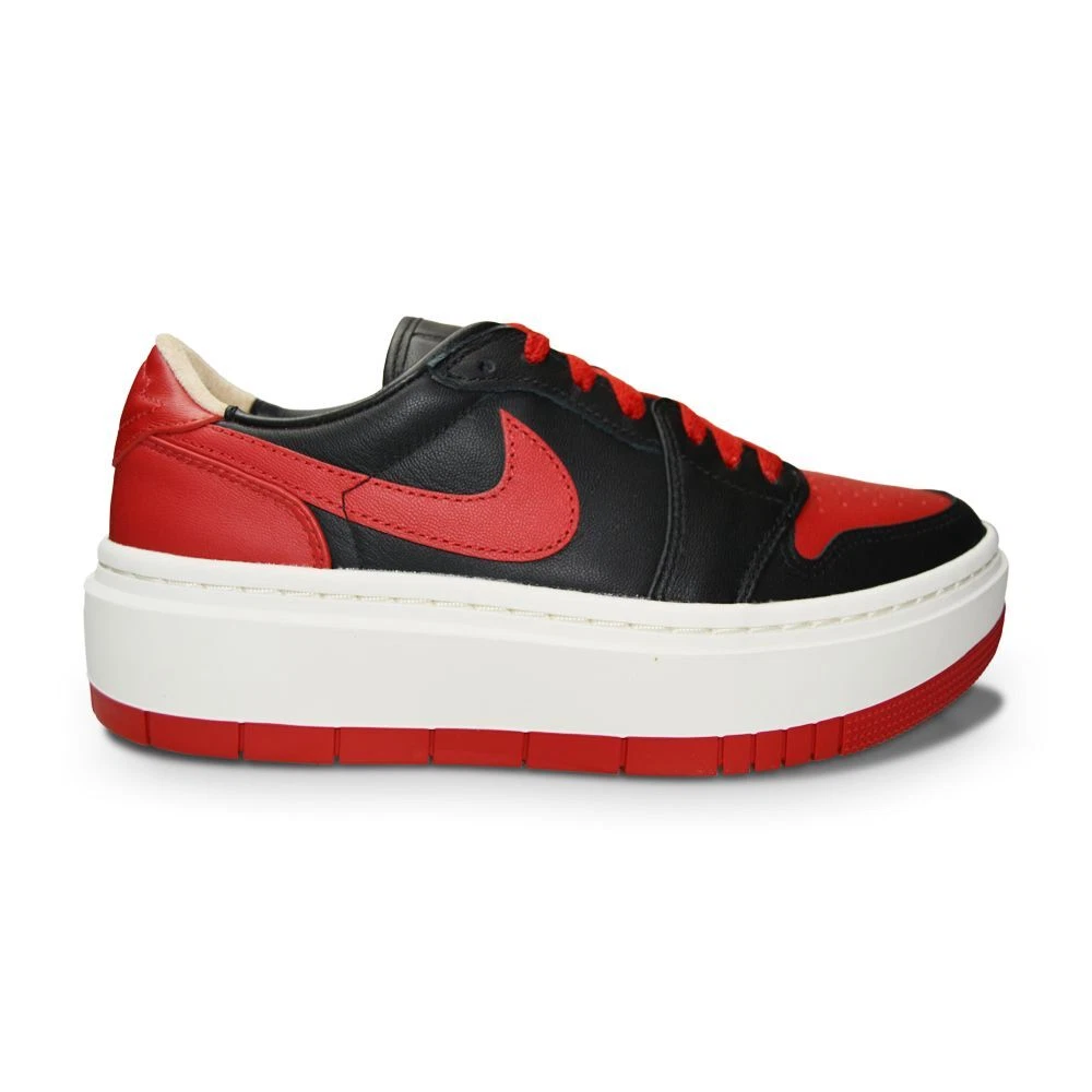 Women s Nike Air Jordan 1 Elevate Low SE DQ1823 006 Black Gym Red Sail