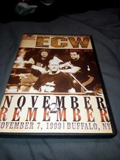 ecw november to remember 99 dvd 2 disc set aew wcw wwe ecw