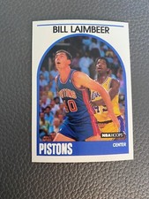 1989 NBA Hoops #135 Bill Laimbeer  - Pistons - 