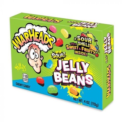   Warheads Sour Jelly Beans 113g - Vegan - USA Import